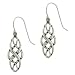 Sterling Silver Celtic Design Oval Dangle Earrings