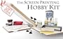 The Screen Printing Hobby Kit, a complete silkscreening package, silk screen t shirts!