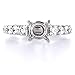 Diamond & Platinum Engagement Ring Mounting