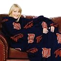 Detroit Tigers Adult Comfy Throw Blanket with Sleeves