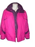 Womens Columbia Plus Size 3in1 Snowbird Slope Ski Jacket Coat Parka, Posey Pink, 2X-3X