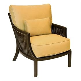 Casablanca Deep seating Cushioned Lounge Chair with One Kidney Pillow by