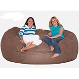 7-feet Xx-large Earth Cozy Sac Foof Bean Bag Chair Love Seat
