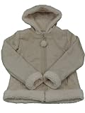 KC Collections Girls Hooded Faux Fur Jacket Sand Size XL 14