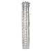 14K White Gold 2 3/4 ct. Machine Set Diamond Bangle Bracelet (F-G Color, VS1 Clarity)