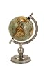 Small Nickel Finish Executive Style Desktop Globe 15"