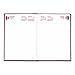 Brownline 2016 Daily Journal, Untimed, Hard Cover, Bright Red, 8.25
