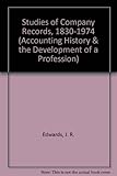 Studies of company records 1830-1974