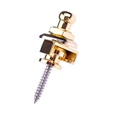 Golden Guitar Strap Locks Bass Buttons Head Key Chrome