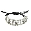 Sea Life Silvertone and Rhinestone Friendship Fashion Bracelet