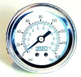 VIAIR 90084 Single Needle Gauge, White 1.5 Face