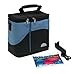 Baby Innovations Thermal Duo Food Tote in Black with Blue Trim