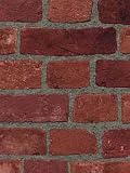 Dark Red Textured Brick Heavy Thick Wallpaper Double Roll