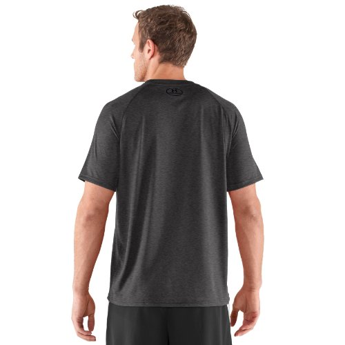 Men's UA TechTM Shortsleeve T-Shirt Tops by Under Armour Extra Large Carbon Heather black