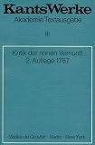 Kritik der reinen Vernunft (2. Aufl. 1787)