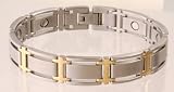 Sabona 34675 Executive Symmetry Duet Magnetic Bracelet, Large