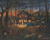 Six O'Clock News PREMIUM GRADE Rolled CANVAS Art Print Aaron Faulkner 17x13