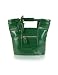 Coccinelle Verve Gloss - Patent Eco-leather Tote Bag Green Image