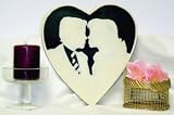 Dark Chocolate Silhouette Heart 8 oz
