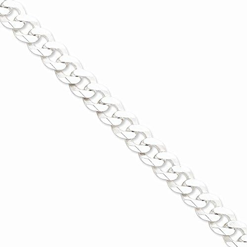24" Sterling Silver 13mm Beveled Curb Chain