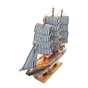 Vasco Mod�le voile bateau / bateau � voile / voilier "Confection Reborn", voile blanc-noir, FR SH506MP