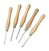 Steelex D2250 10-1/2-Inch Turning Chisel Set, 5-Piece