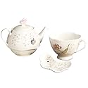 Lenox Butterfly Meadow Stackable Tea Set w/ Bag Holder