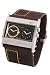 Sporting Goods : Nike Oregon Series Square Leather Analog Watch - Brown/Black/Pro Gold - WA0054-293