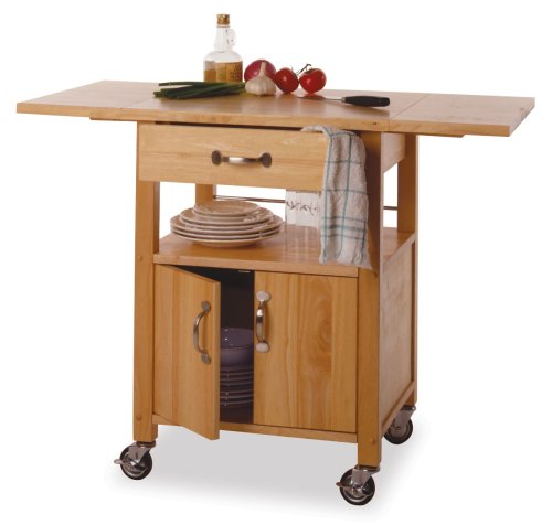 Childrens Toyshop  Kitchen & Housewares : Winsome Wood Drop-Leaf Kitchen Cart