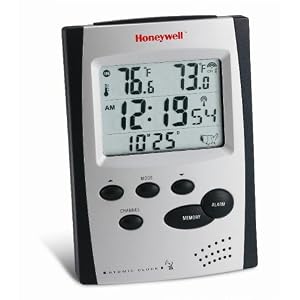 Honeywell TE211W Atomic Clock with Wireless Thermometer