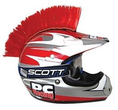 PC Racing Helmet Mohawk , Color: Red PCHMRED