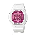 Casio BABY-G - Reloj digital de mujer de cuarzo con correa de resina blanca (cron�metro, alarma, luz) - sumergible a 100 metros