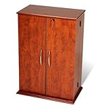 Multimedia Cabinet - Locking Video Storage Cabinet Cherry (cherry) (23.75"w ....