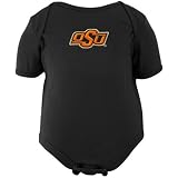 Oklahoma State Cowboys Newborn Black Embroidered Creeper