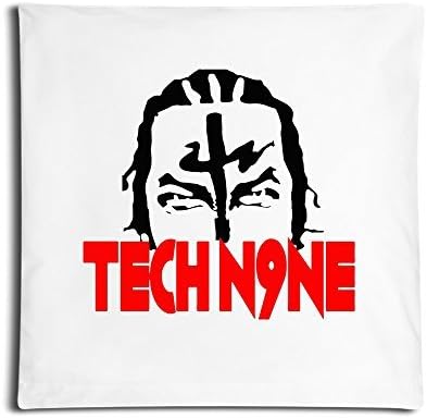 IGOG Tech N9ne Pillowcase Square Personality Customization Throw Pillow With Invisible Zipper Closure (White 18*18 Inch)