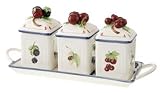 Villeroy & Boch Cottage Inn 4-Piece Jam Set with Tray