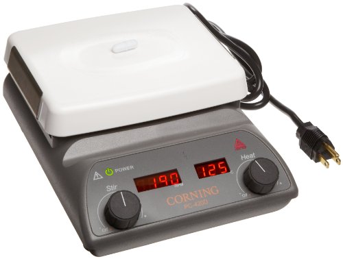 Corning 6795-420D 120V60Hz PC-420D Stirring Hot Plate with Digital Display and 5 Length x 7 Width Pyroceram Top