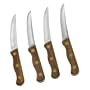 Chicago Cutlery 4-Piece Walnut Tradition Steak Knife Set