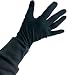 Child's Black Cotton Costume Gloves