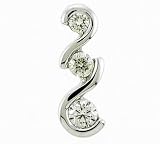 Ladies 0.50ct Diamond Three Stone Pendant