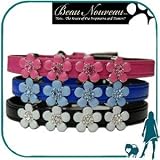Beau Nouveau BNCOESBFBK07.5 Enamel Flower Sunburst - Black - 6 - 7.5 Inch
