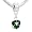Birthstone Spacer Bead Charm (May Dangle Emerald)