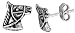 Jewelry : Small Sterling Silver Horse Earrings