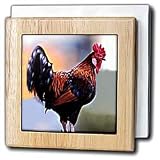 Rooster - 6 Inch Tile Napkin Holder