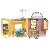 4-Ever Best Friends - Chill Out Room Doll House with Balcony,Vanity, Game Room, Library, Juice Bar, and Furniture