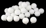 60ct Matte Winter White Shatterproof Christmas Ball Ornaments 2.5" (60mm)