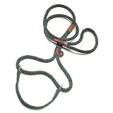Mendota Big Dog Braided Martingale Leash (Size=1/2 inch x 4 foot,Color=Camo)