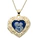 14K Yellow Gold Mother and Child Cameo Locket
