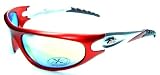 X Loop X63 Sunglasses Wrap Style UV400 Lens for Baseball, Softball, Cycling, Kayaking and All Active Sports