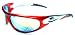 X Loop X63 Sunglasses Wrap Style UV400 Lens for Baseball, Softball, Cycling, Kayaking and All Active Sports